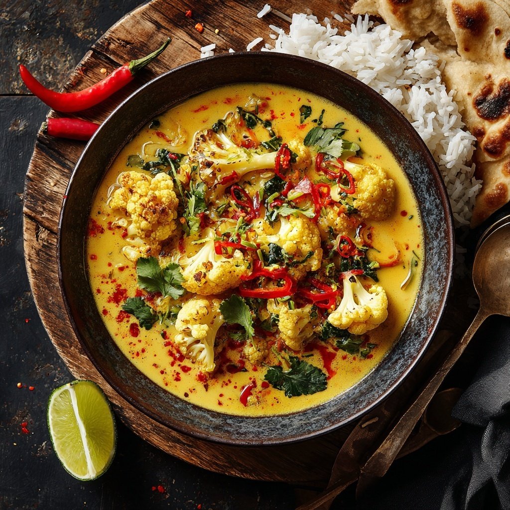 Blumenkohl Curry Mit Kokosmilch