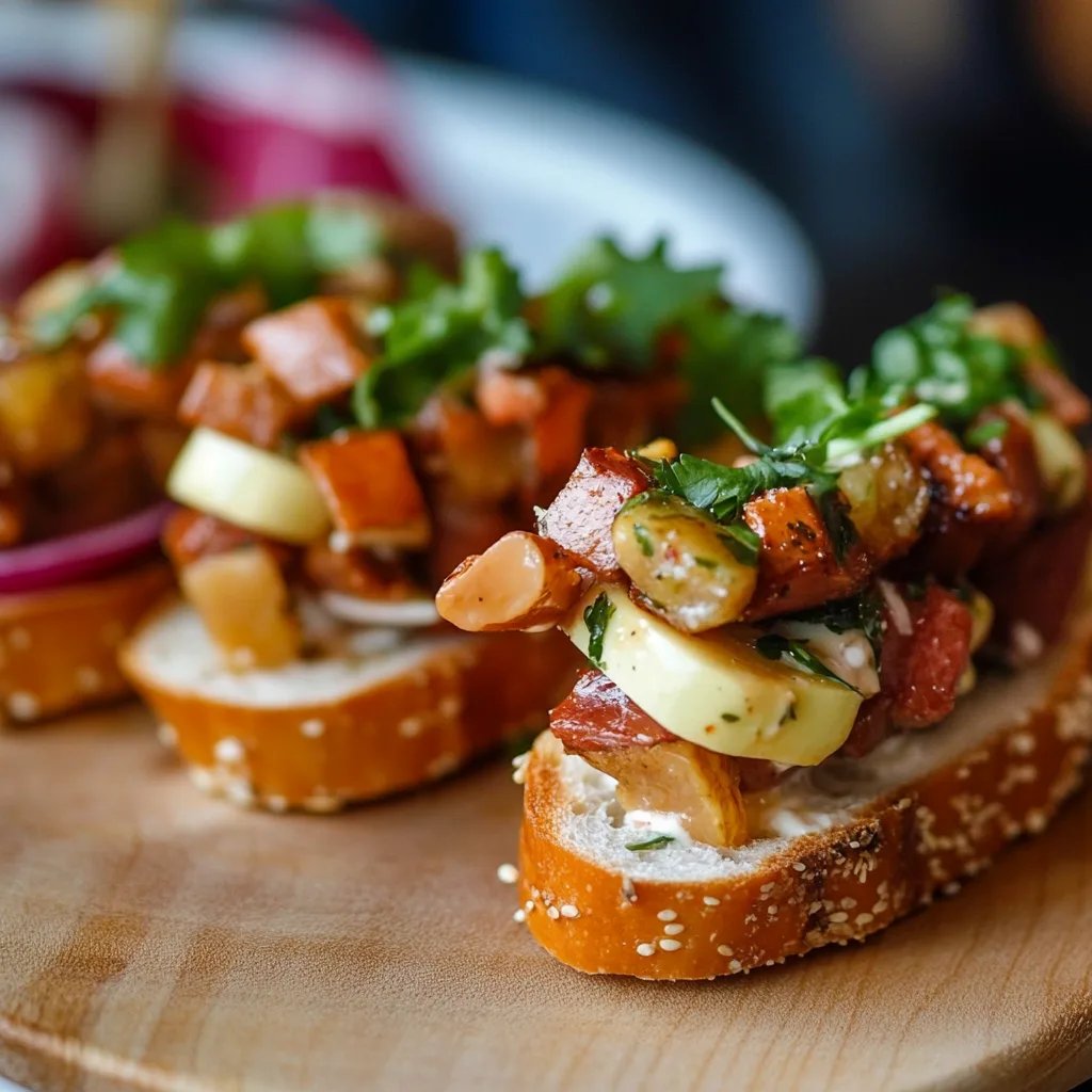 Brotzeit Spieße als Oktoberfest Fingerfood