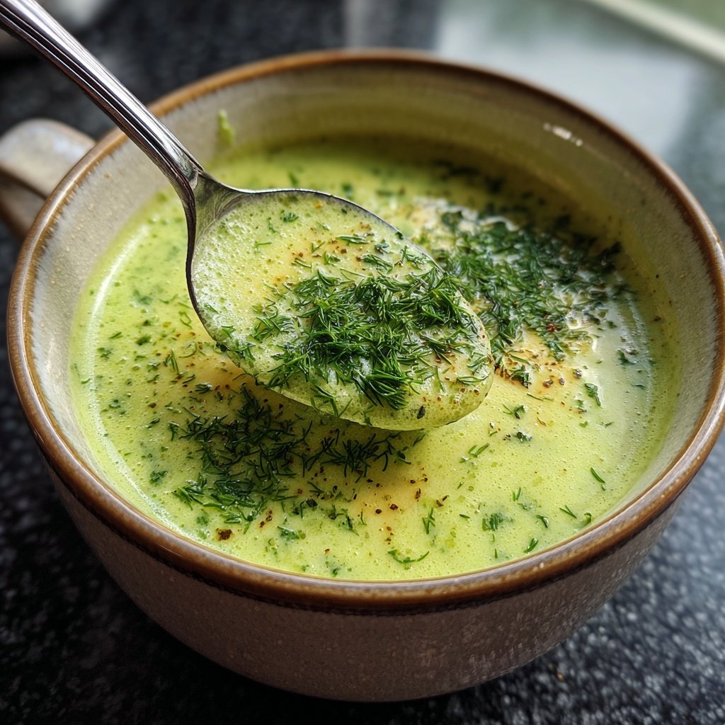 Brokkoli Suppe Mit Frischkäse Und Kräutern