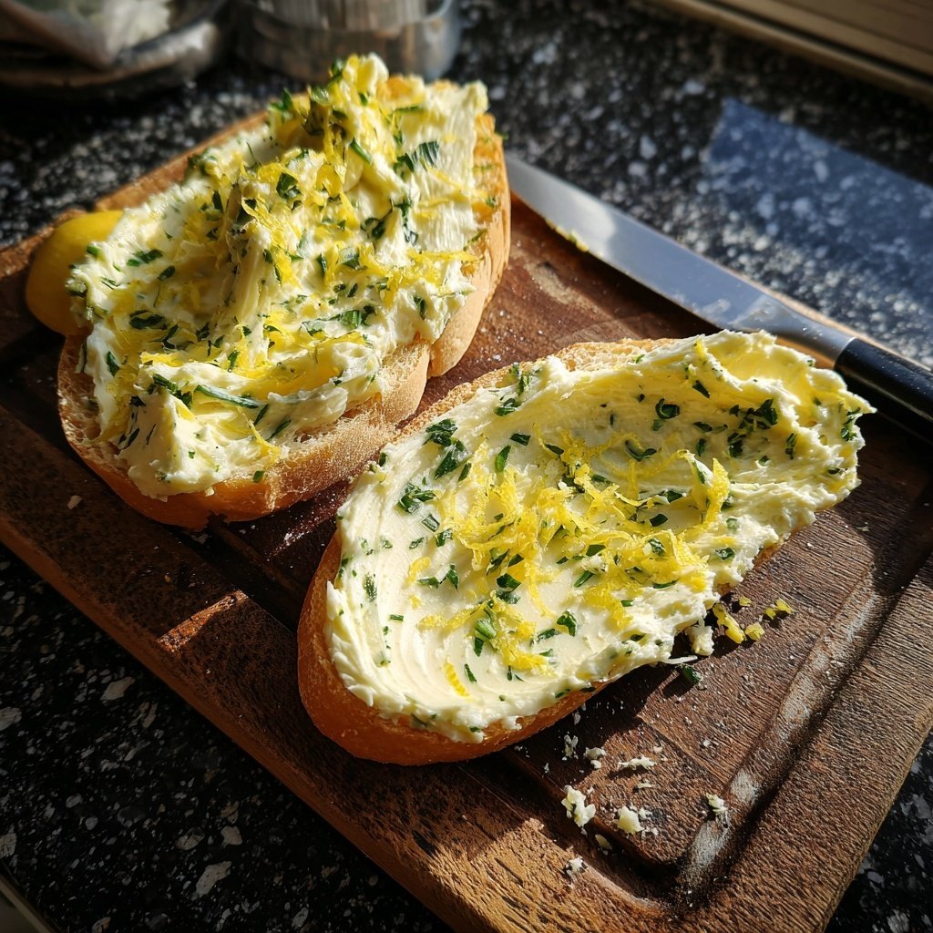 Kräuterbutter Mit Zitronen Abrieb