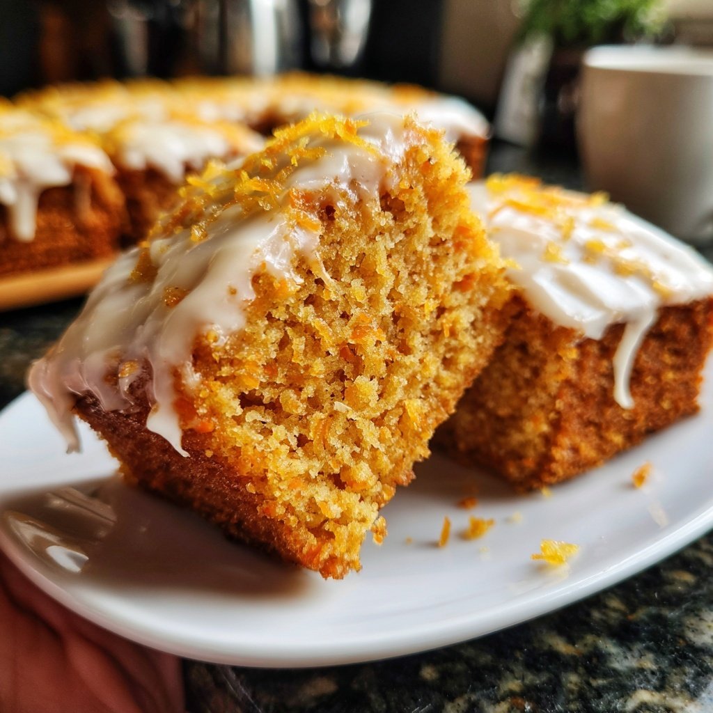 Karottenkuchen Mit Zitronenglasur