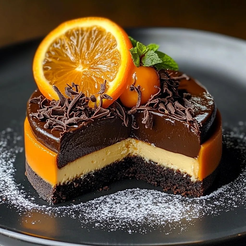 Chocolate Orange Cheesecake – A Rich & Zesty Indulgence!