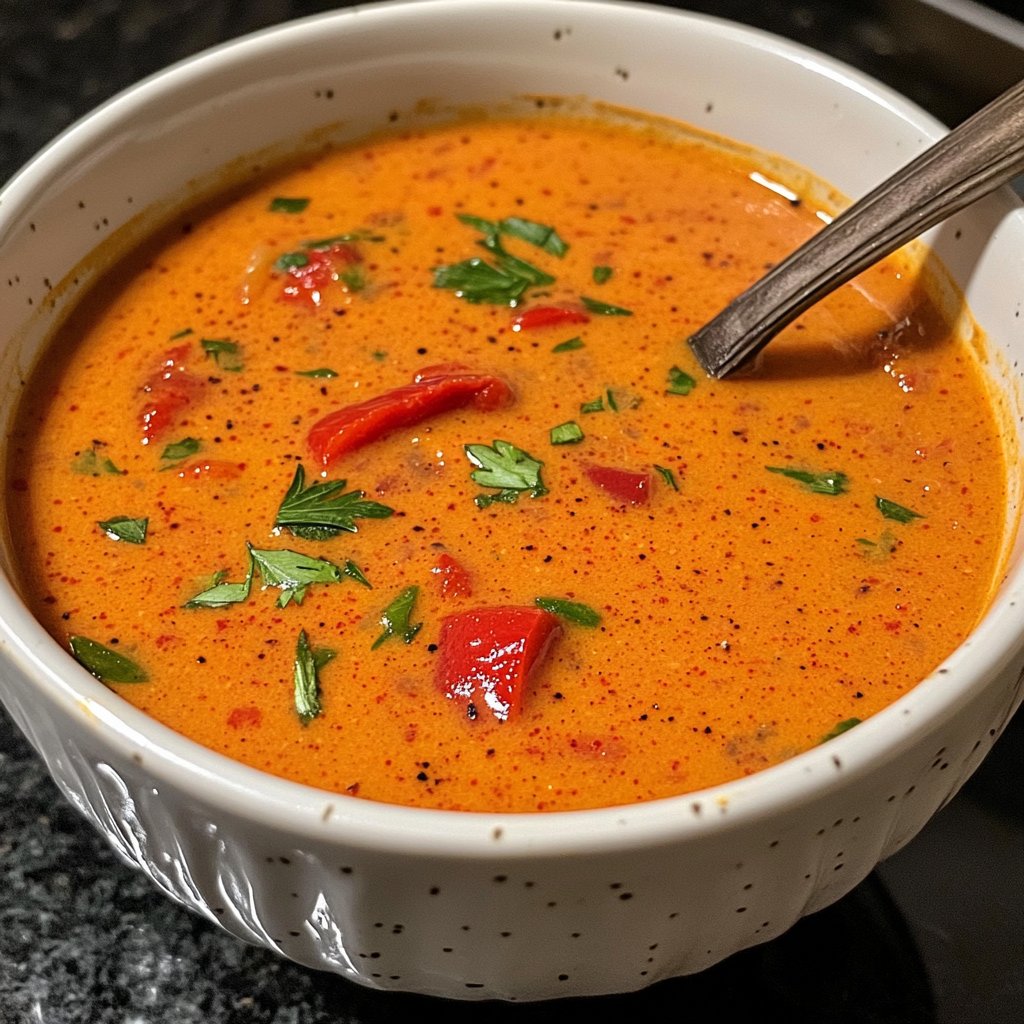 Tomatensuppe mit Paprika
