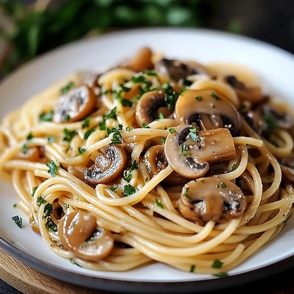 Champignon Spaghetti Pfanne