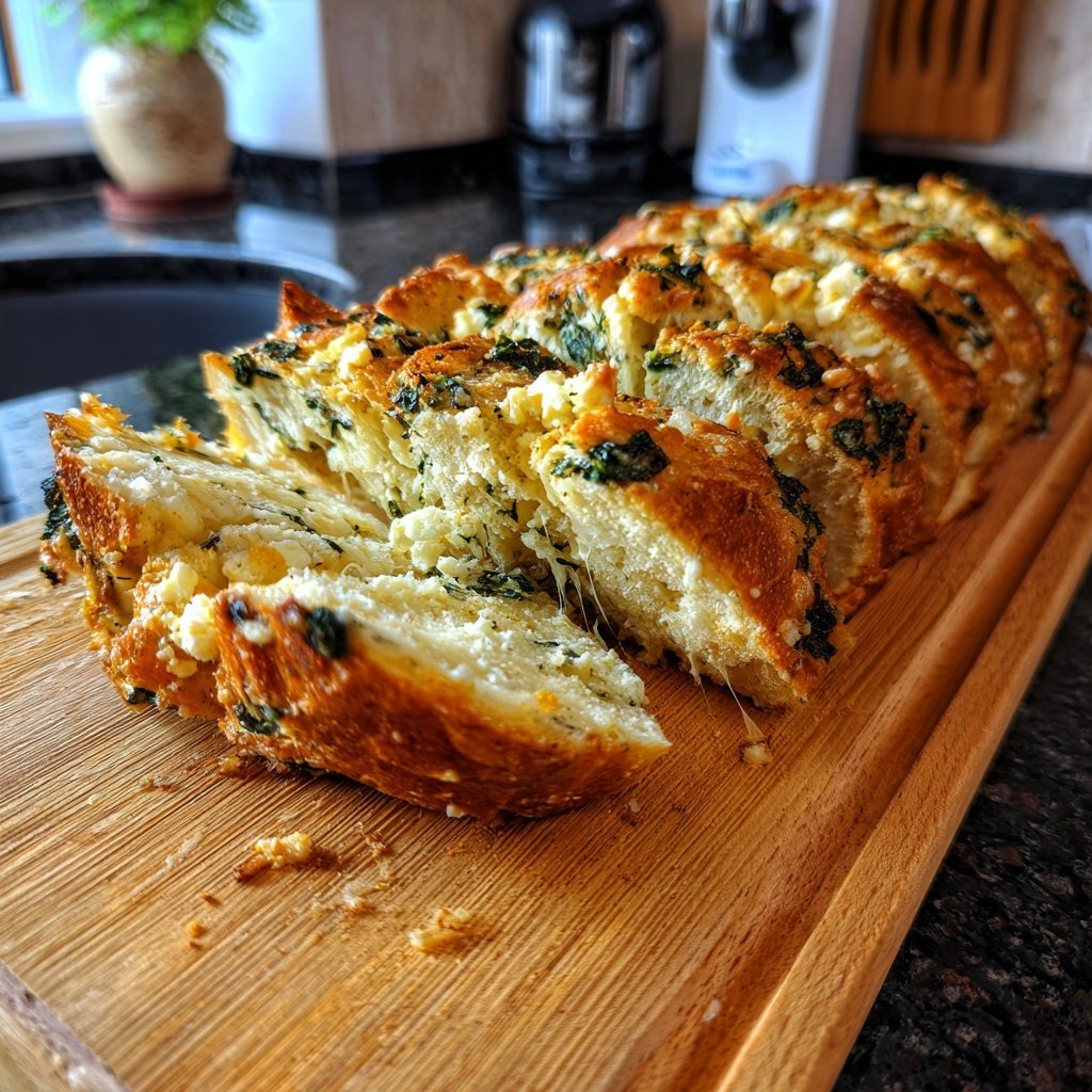 Zupfbrot Mit Spinat Und Feta
