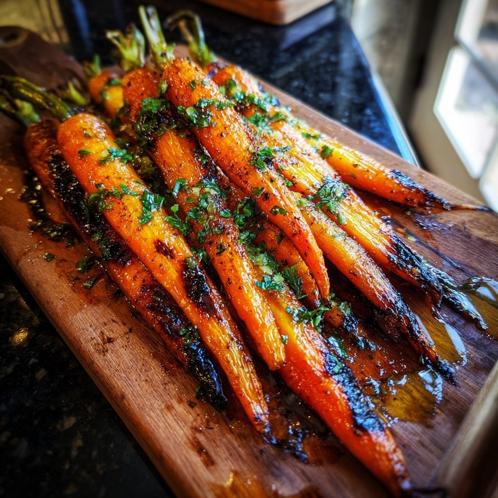 Gegrillte Karotten Mit Honig