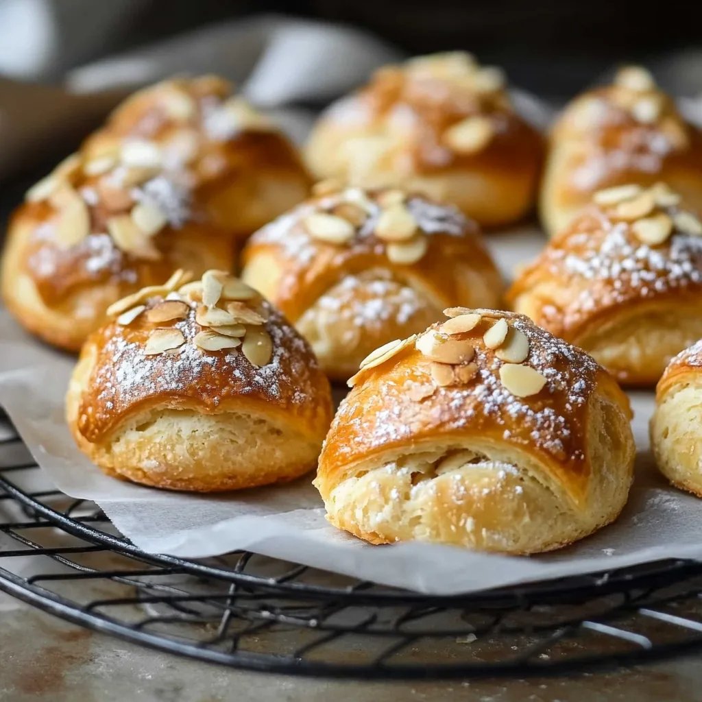 Saftige Marzipan Wölkchen Plätzchen mit Mandeln