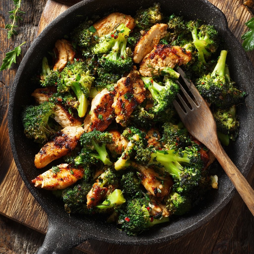 Brokkoli Hähnchen Pfanne Schnell